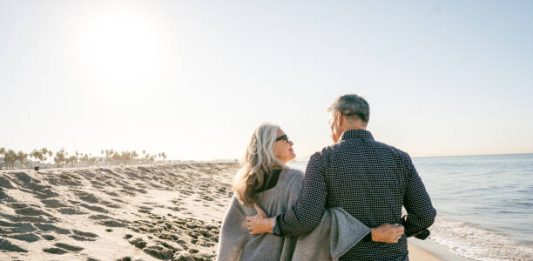 Senior couple on vacation