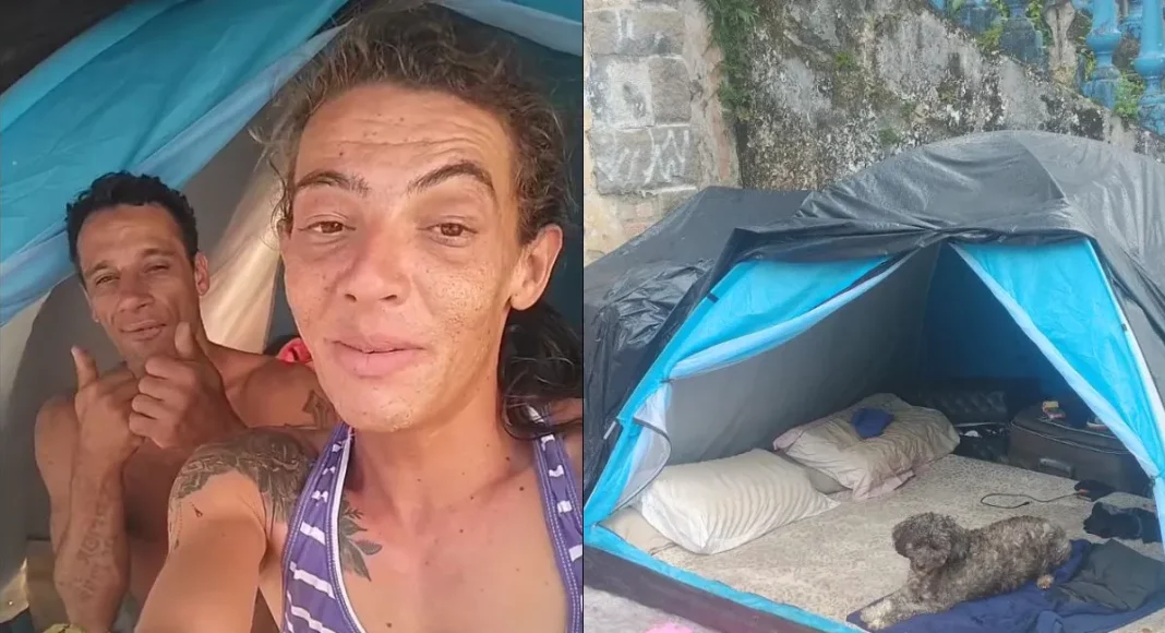 Casal que vivia em situação de rua aluga casa após video viralizar