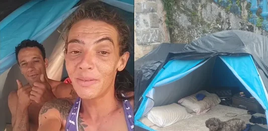 Casal que vivia em situação de rua aluga casa após video viralizar