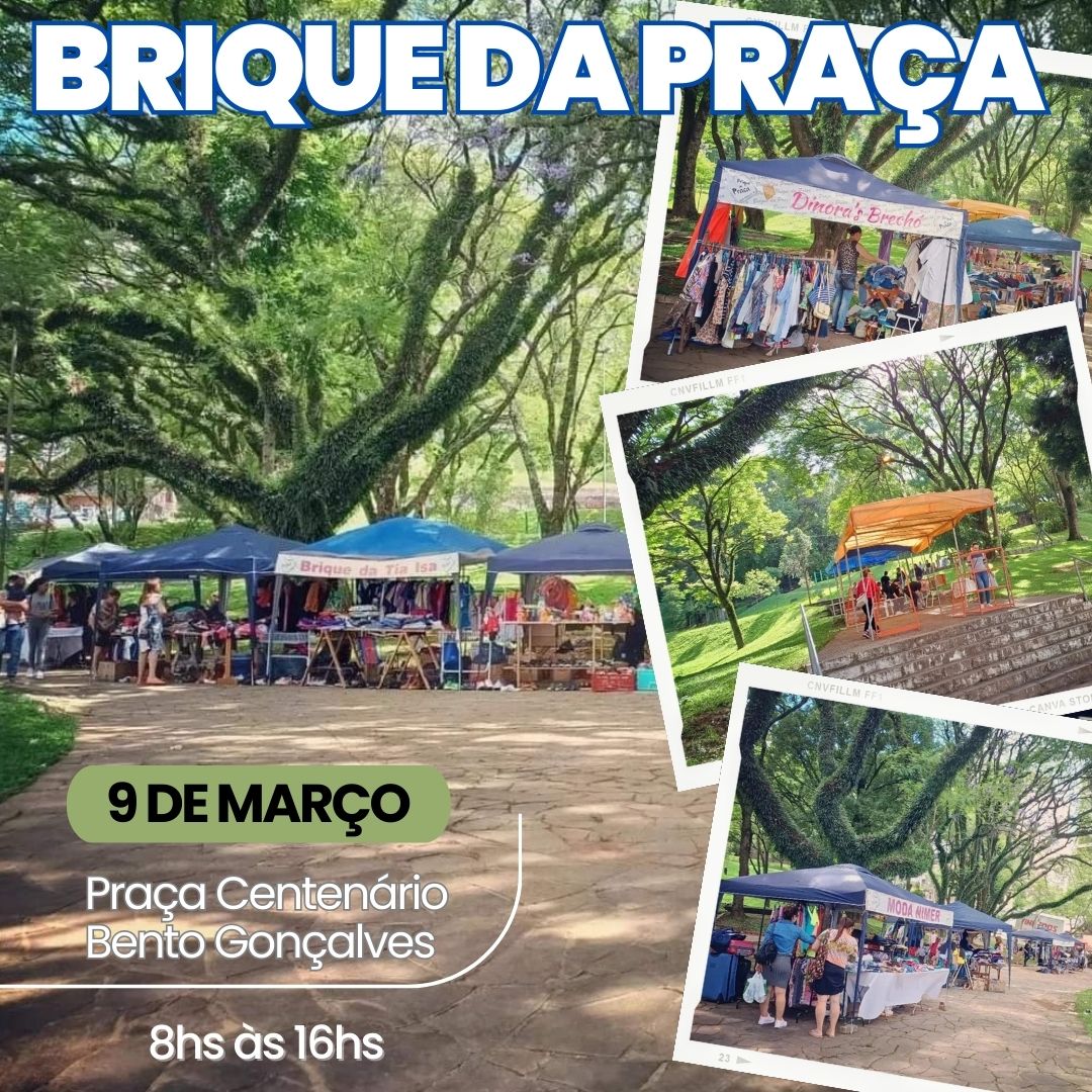 3ª Edição do Brique da Praça acontece no próximo sábado em Bento Gonçalves