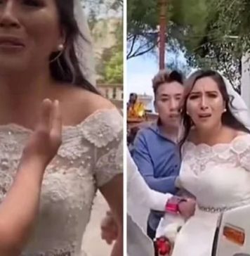 Mulher fica arrasada ao sair do altar e flagrar noivo com a amante