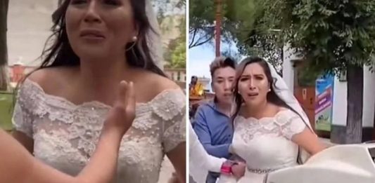 Mulher fica arrasada ao sair do altar e flagrar noivo com a amante