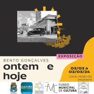 Exposição 'Ontem e Hoje' está em exibição no Museu do Imigrante de Bento Gonçalves