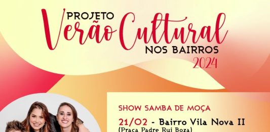 Programação do 'Verão Cultural' inicia nesta semana em Bento Gonçalves