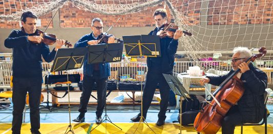Foto: Visitas de músicos a abrigos/Divulgação