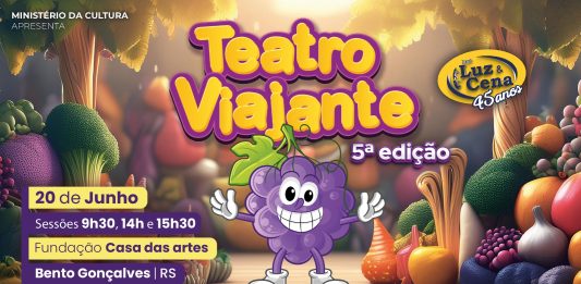 Projeto Teatro Viajante estimula a alimentação saudável e terá sessões em Bento Gonçalves