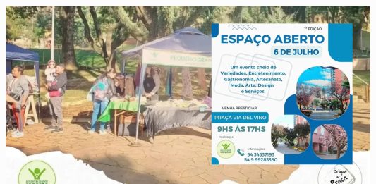 Brique da Praça e Espaço Aberto acontecem no próximo sábado em Bento Gonçalves