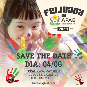 Feijoada da APAE Caxias do Sul será em 04 de agosto