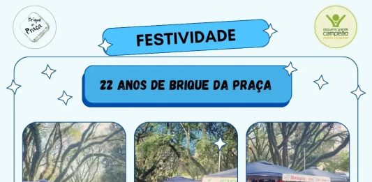 Brique da Praça de Bento Gonçalves comemora 22 anos Brique da Praça de Bento Gonçalves comemora 22 anos