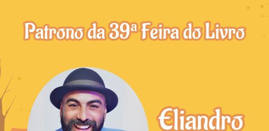 Escritor Eliandro Rocha é o patrono da 39ª Feira do Livro de Bento Gonçalves