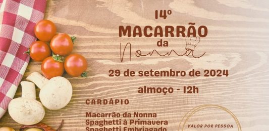 A Associação dos Deficientes Físicos de Bento Gonçalves realiza o '14º Macarrão da Nonna'