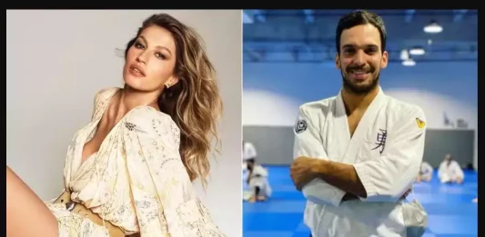 Foto: Gisele Bündchen deu à luz seu primeiro filho com o professor de jiu-jitsu Joaquim Valente./Reprodução