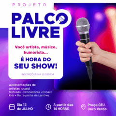 Palco Livre chega ao Bairro Ouro Verde em Bento Gonçalves