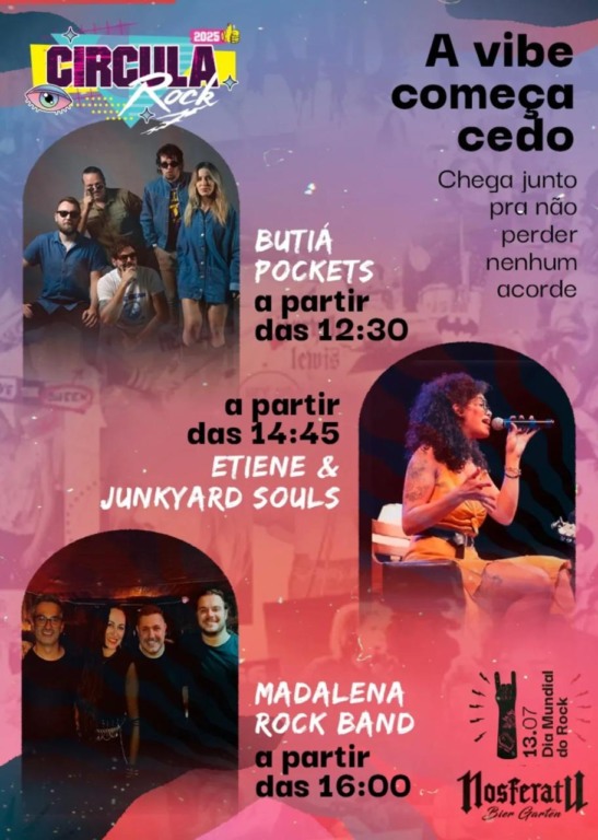 Festival CirculaRock chega a Bento Gonçalves no Dia Mundial do Rock