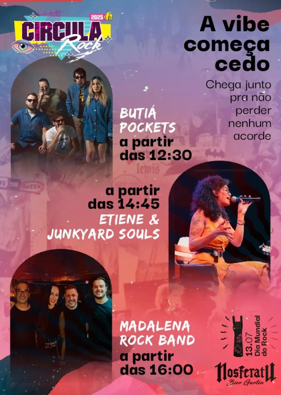 Festival CirculaRock chega a Bento Gonçalves no Dia Mundial do Rock