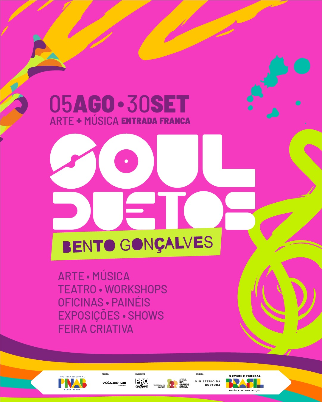 Bento Gonçalves receberá edição do projeto Soul Duetos – Circuito Arte e Música