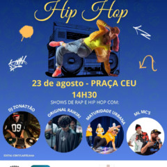 Praça CEU de Bento Gonçalves recebe o Circula Hip Hop