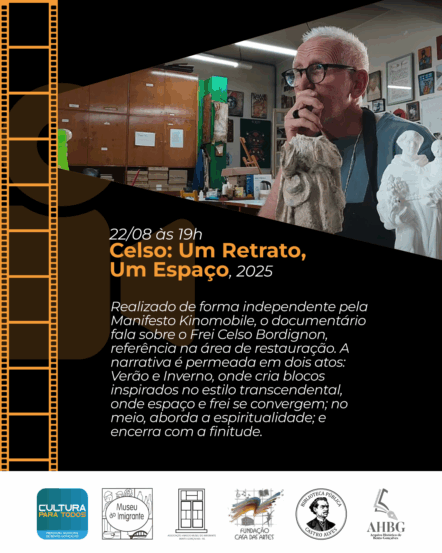 Semana do Patrimônio de Bento Gonçalves exibe o documentário “Celso: Um Retrato, Um Espaço”