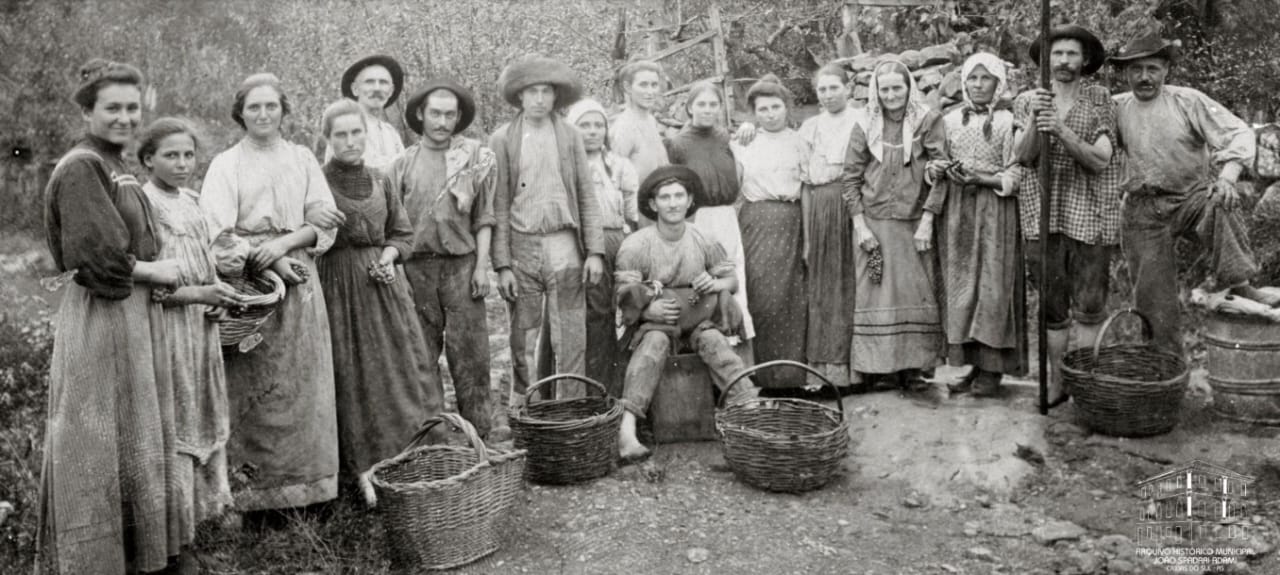 Foto: Vindima 1911/Autoria Primo Postali/Acervo AHMJSA