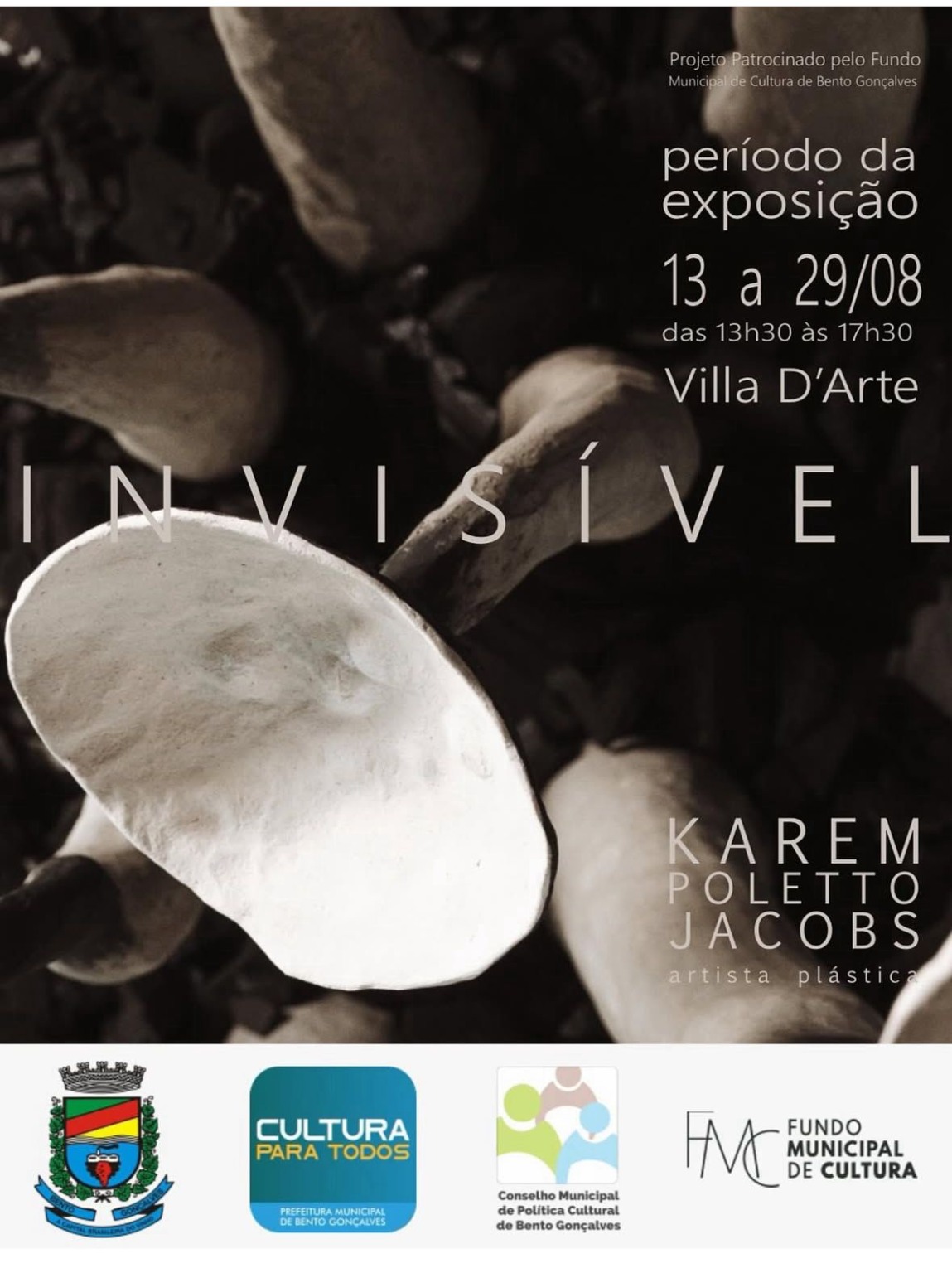 Karem Poletto Jacobs realiza exposição inédita “Invisível” em Bento Gonçalves