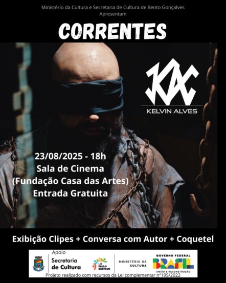 Kelvin Alves lança videoclipe “Correntes” em Bento Gonçalves