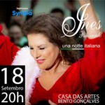 Ines Rizzardo apresenta o espetáculo "Una Notte Italiana" em Bento Gonçalves