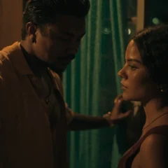 Foto: Xamã e Bella Campos em cena do filme "Cinco Tipos de Medo", de Bruno Bini.
Downtown Filmes / Divulgação