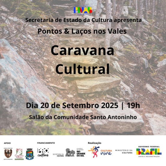Distrito de São Pedro, em Bento Gonçalves, recebe a Caravana Cultural