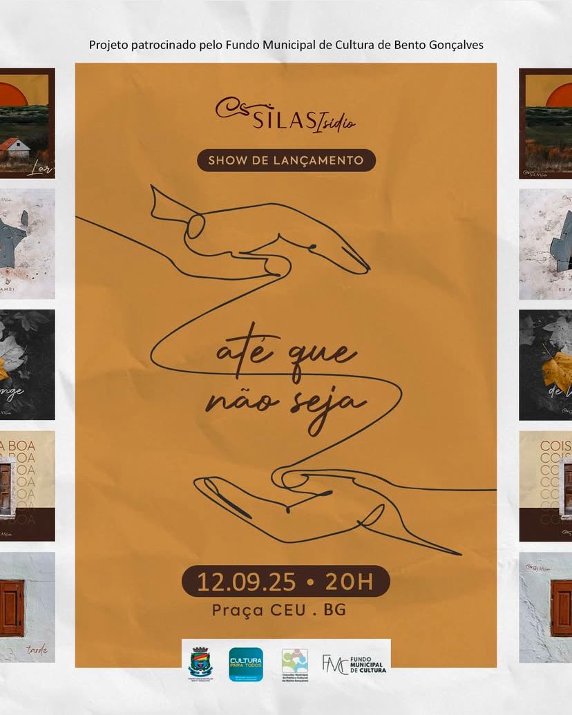 Silas Isidio faz pocket show de seu primeiro álbum em Bento Gonçalves
