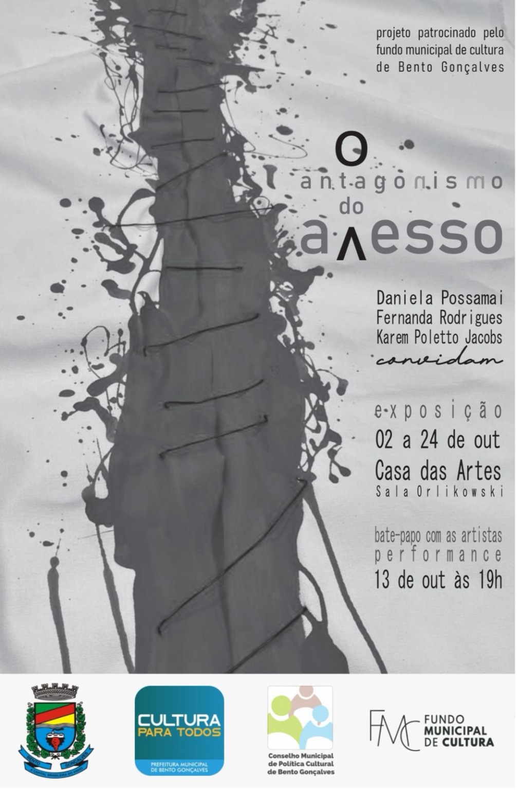 Casa das Artes de Bento Gonçalves recebe a exposição coletiva  “O Antagonismo do Avesso”