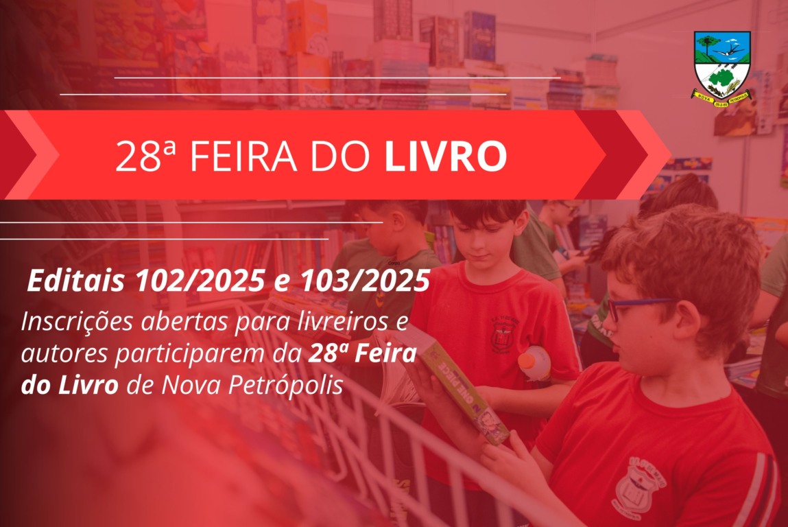 28ª Feira do Livro de Nova Petrópolis abre inscrições para livreiros e autores