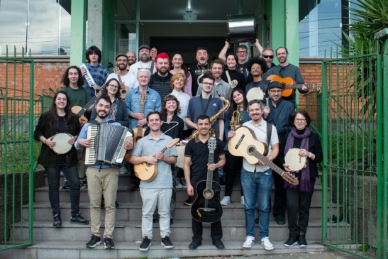 Foto: Professores e alunos da Oficina de Choro da Serra Gaúcha/Crédito Maurício Concato