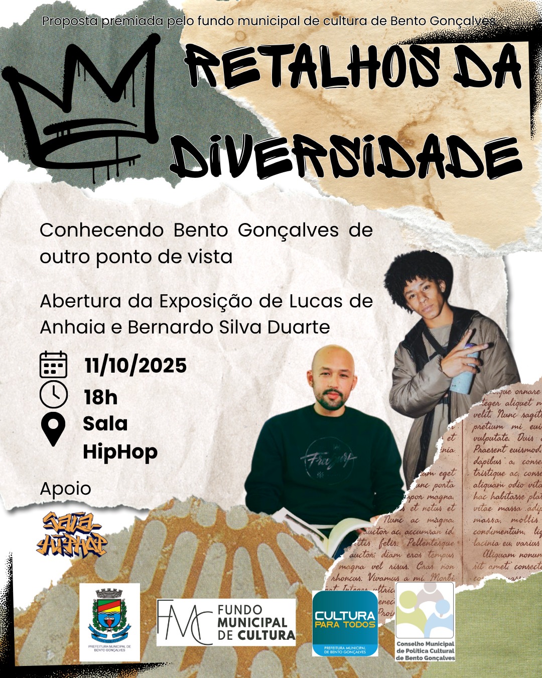 Exposição “Retalhos da Diversidade” destaca a presença negra na formação cultural de Bento Gonçalves