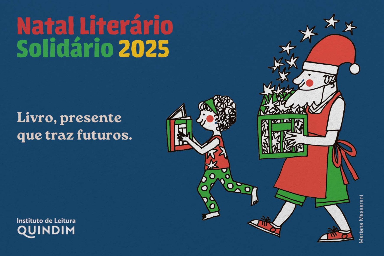 Instituto Quindim lança 7ª edição do Natal Literário Solidário em Caxias do Sul