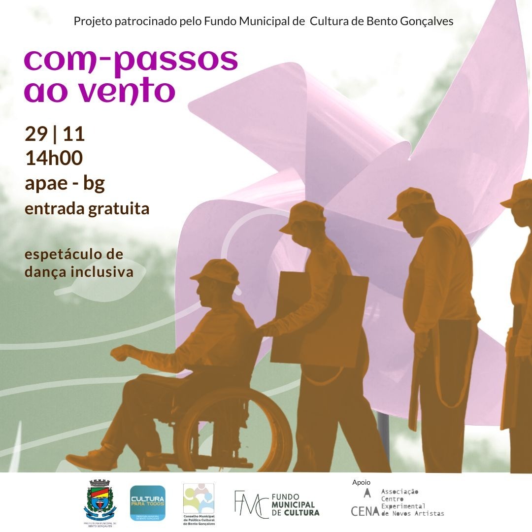 Alunos da APAE de Bento Gonçalves protagonizam o espetáculo “com-passos ao vento” Alunos da APAE de Bento Gonçalves protagonizam o espetáculo “com-passos ao vento”