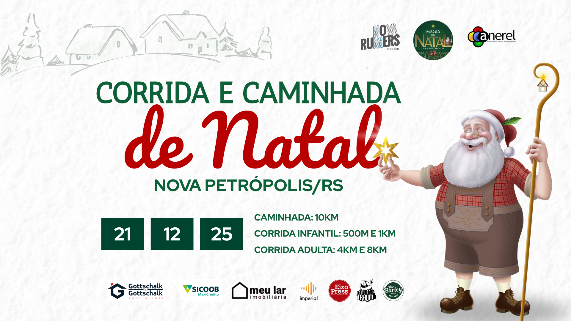 Corrida e Caminhada da Magia do Natal  movimentam Nova Petrópolis