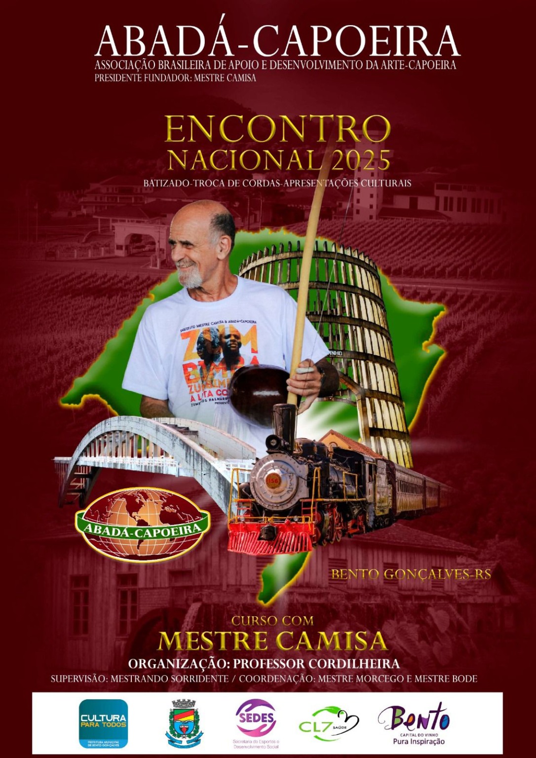 Bento Gonçalves recebe o Encontro Nacional de Capoeira 2025