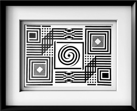 Foto: Abstrações Geométricas entre o olho, a mão e o texto/Crédito Hudson Secco