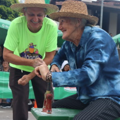 Foto: Dona Gema na prova fazer b&iacute;guli/Cr&eacute;dito Samuel Rodrigues