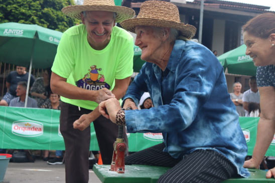 Foto: Dona Gema na prova fazer bíguli/Crédito Samuel Rodrigues