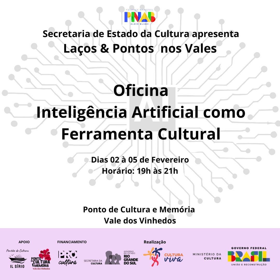 Circolo Trentino de Bento Gonçalves promove Oficina ‘Inteligência Artificial como Ferramenta Cultural’